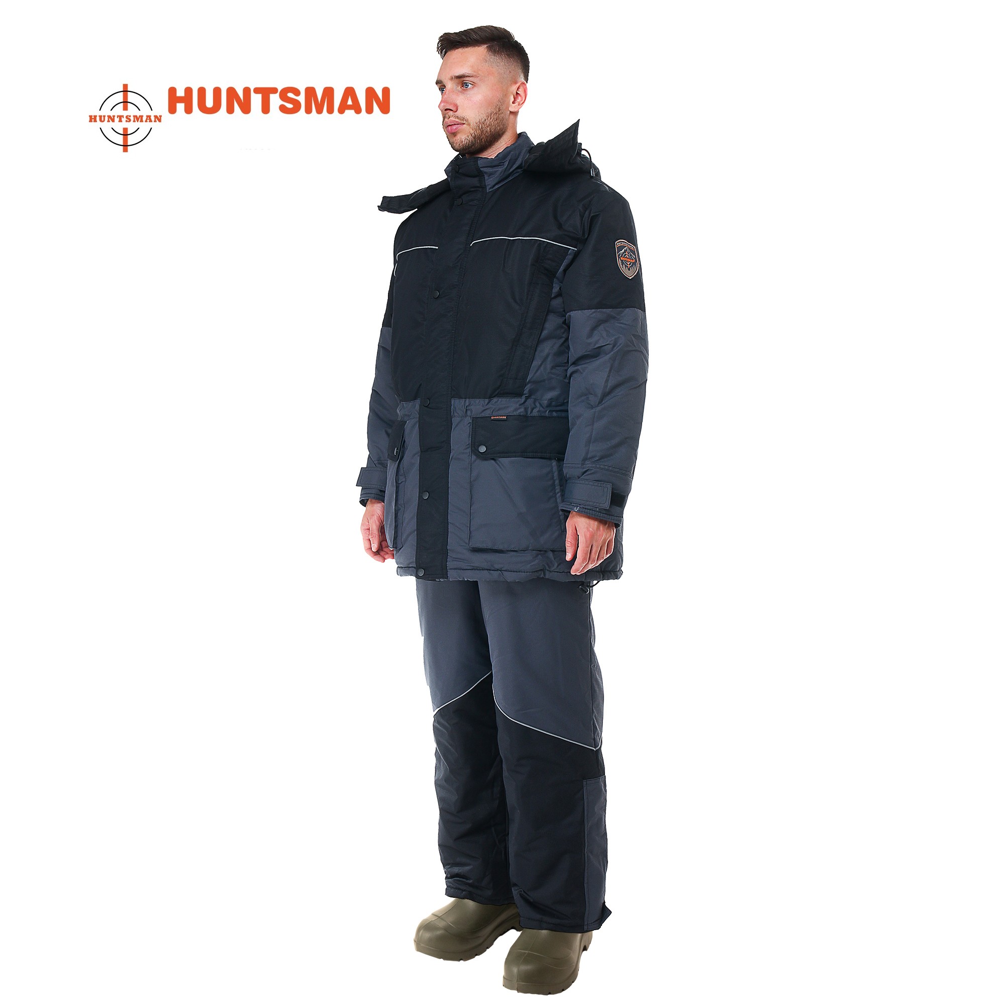 Žieminis kostiumas HUNTSMAN ARKTIKA melsva/juoda Nylon Taslan Dobby -40C