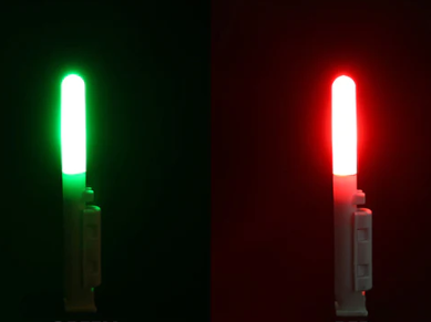 Feeder LED švieselė ant meškerės su baterija išmanioji
