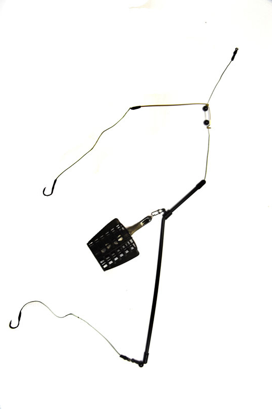 Sistemėlė su šerykla - 2 kabliukai MANKO plastic feeder